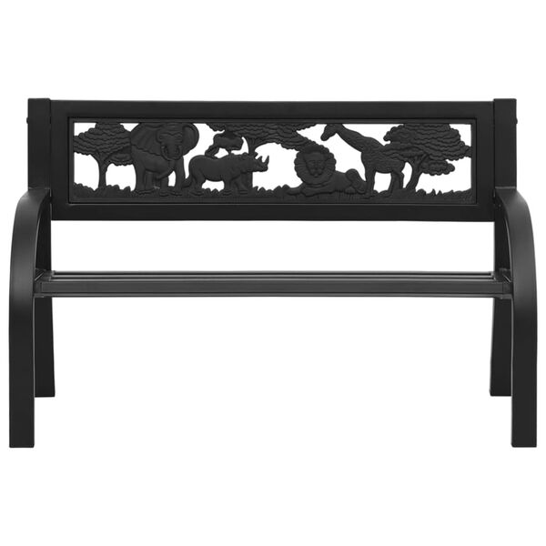 vidaXL Children Garden Bench 86 cm Steel