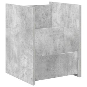 vidaXL Magazine Rack Concerte Grey 35 x 35 x 45 cm Engineered Wood