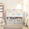 vidaXL Kids Bookshelf High Gloss White 72.5 x 29.5 x 69 cm