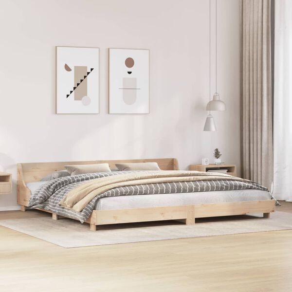 vidaXL Bed Frame without Mattress 200x200 cm Solid Wood Pine