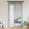 vidaXL String Curtains 2 pcs Light Grey 100x250 cm