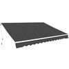 vidaXL Folding Awning Manual Operated 350 cm Anthracite（143042+143045)