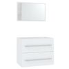vidaXL 3 Piece Bathroom Furniture Set White