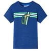 vidaXL Kids' T-shirt Dark Blue Melange 128