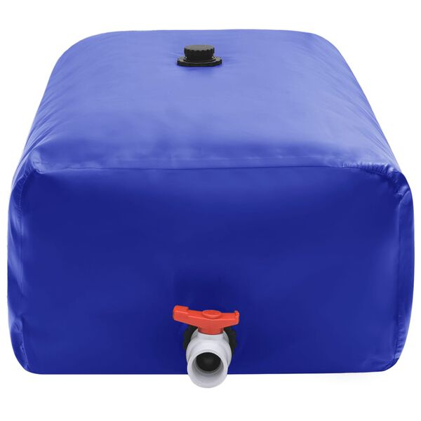 vidaXL Water Tank with Tap Foldable 100 L PVC