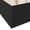 vidaXL Bed Frame without Mattress Black 140x200 cm
