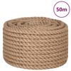 vidaXL Jute Rope 50 m Long 24 mm Thick