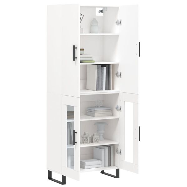 vidaXL Highboard White 69.5x34x180 cm Engineered Wood