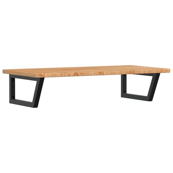 vidaXL Basin Shelf Wall Mounted Steel and Solid Wood Oak