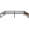 vidaXL Bed Frame without Mattress Black Metal 200x200 cm