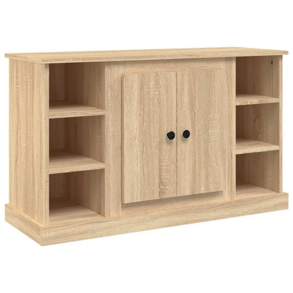 vidaXL Sideboard Sonoma Oak 100x35.5x60 cm Engineered Wood