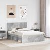 vidaXL Bed Frame Concerte Grey 150 x 200 cm Solid Pine Wood