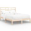 vidaXL Bed Frame without Mattress Solid Wood 135x190 cm Double Double