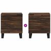 vidaXL Bedside Cabinet Walnut 40 x 33 x 46 cm Solid Acacia wood