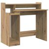vidaXL Desk with Shelf Artisan Oak 97 x 45 x 90 cm Engineered Wood
