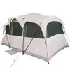 vidaXL Family Tent with Roof White and Green 435 x 255 x 216 cm