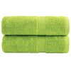 vidaXL Premium Wash Towels SOLUND 2 pcs Apple Green 30x30 cm 600 gsm