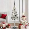 vidaXL Christmas Tree with 150 LEDs White 150 cm PE and Steel