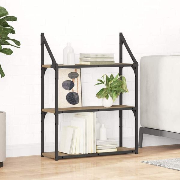 vidaXL Wall Shelf Artisan Oak 60 x 21 x 78.5 cm Engineered Wood