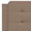 vidaXL Bed Frame without Mattress "Zadar" Cappuccino 160x200 cm Faux Leather