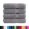 vidaXL Premium Bath Towels "SOLUND" 4 pcs Grey 100x150 cm 600 gsm