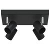 vidaXL Ceiling Spotlight Black 26.5 x 26 x 11.5 cm Metal