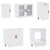 vidaXL 8 Piece Kitchen Cabinet Set Porto White Engineered Wood