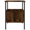 vidaXL Bedside Cabinet Smoked Oak 34x36x50 cm Engineered Wood