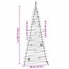 vidaXL Christmas Tree with 130 LEDs Natural 210 cm Solid Ash wood