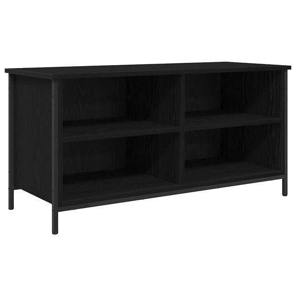 vidaXL TV Cabinet Black Oak 100 x 40 x 50 cm Engineered Wood