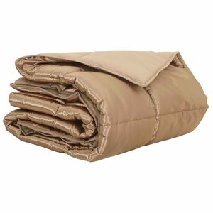 vidaXL Summer Duvet Gold 135 x 200 cm Satin and Microfiber