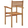 vidaXL Chair 8 pcs Brown 56 x 55 x 90.5 cm Solid Teak Wood