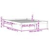 vidaXL Bed Frame without Mattress 137x190 cm Solid Wood Pine Full