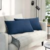 vidaXL Sofa Pillows 2 pcs Blue 80 x 40 cm Fabric