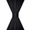 2 pcs Black Slot-Headed Blackout Curtains 135 x 245 cm