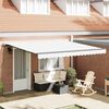 vidaXL Retractable Awning White 400 x 350 cm Polyester and Steel