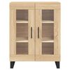 vidaXL Highboard Sonoma Oak 69.5x34x180 cm Engineered Wood