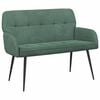 vidaXL 2 Seater Sofa with Metal Legs 2-Seater Sea Green Velvet