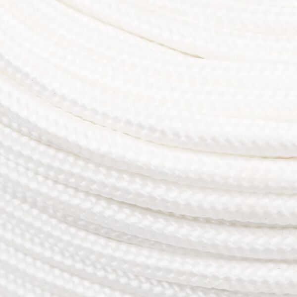 vidaXL Boat Rope Full White 8 mm 50 m Polypropylene