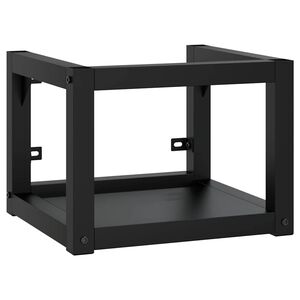 vidaXL Bathroom Washbasin Frame | Black | Powder-coated iron | Small