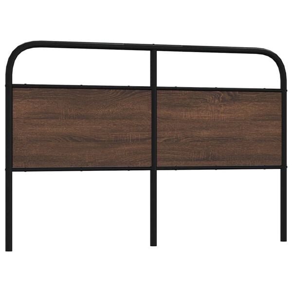 vidaXL Replace Headboard Brown Oak 150 cm Steel and Engineered Wood