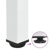 vidaXL Bar Table Legs 4 pcs White 110-112 cm Steel