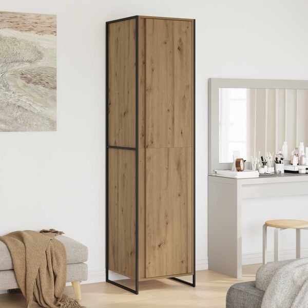vidaXL Warderobe 2 pcs Artisian Oak 50 x 50 x 200 cm Engineered Wood