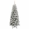 vidaXL Artificial Christmas Tree with 300 LEDs with Stand White 210 cm