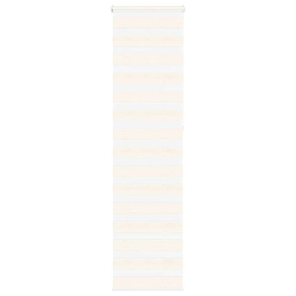 vidaXL Zebra Blind Marble Beige 55x230 cm Fabric Width 50.9 cm Polyester