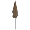 vidaXL Garden Parasol with Pole 210x140 cm Taupe