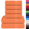 vidaXL 6 Piece Towel Set Orange 360 gsm 100% Cotton