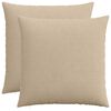 vidaXL Cushion Cover 2 pcs HEERLEN Taupe 55 x 55 cm Corduroy