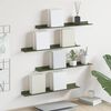 vidaXL Floating Shelf 4 pcs Olive Green 60 x 8.5 x 2.5 cm Steel