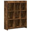 vidaXL Bookcase Smoked Oak 87.5 x 30 x 111 cm Engineered Wood